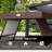 Folding Rattan Side Table, Outdoor End Table, Coffee Table