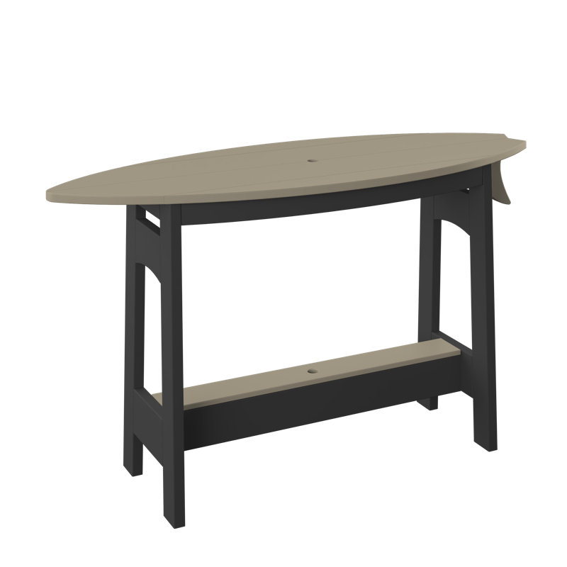  Table de surf 48 po. Noir, H 30 po x l 48 po x P 21 po, Noir, Noir