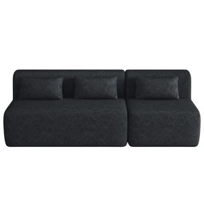 Canapé rembourré avec coussin de dossier pour le salon