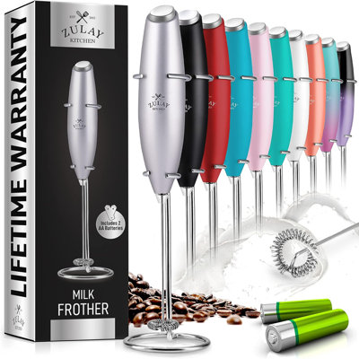 Zulay Kitchen Handheld Milk Frother
