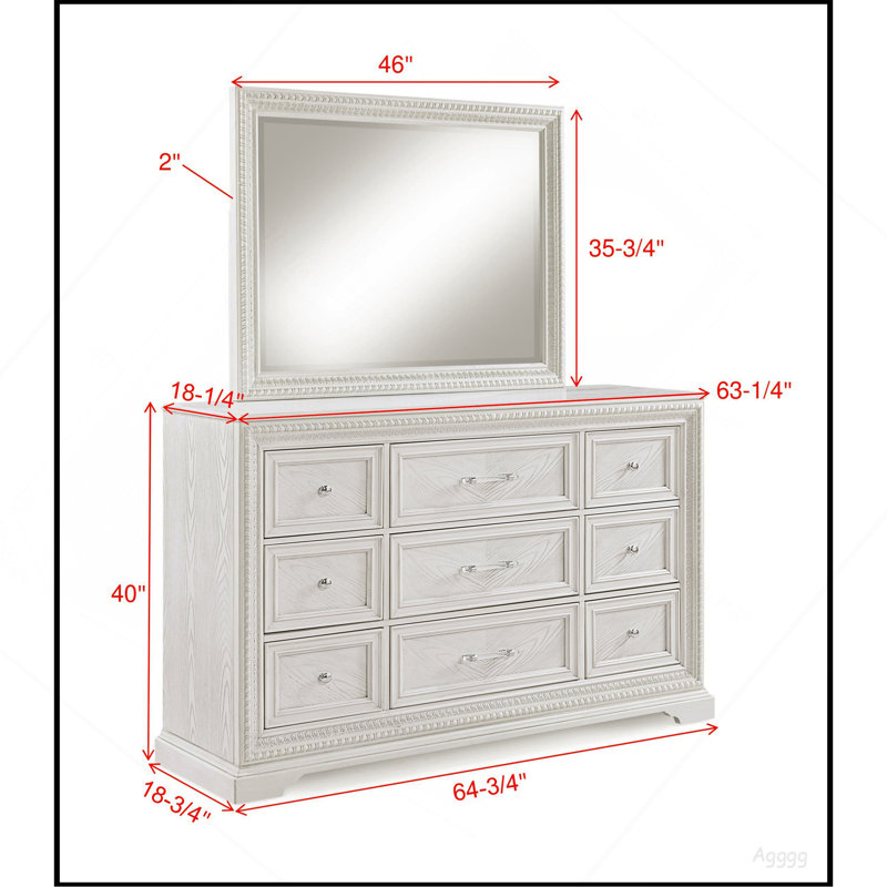 Commode de rangement à 6 tiroirs 1pc