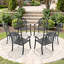 Ensemble de 6 chaises de patio en aluminium-1952584398