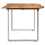 Depasquale Acacia Solid Wood Top Metal Base Dining Table-686484024