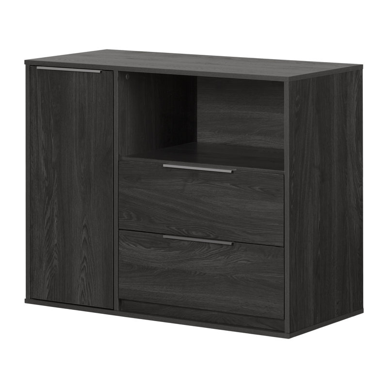 Bukowski Kids 2 - Drawer Combo Dresser, Gray Oak