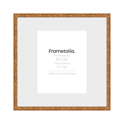 Frametolia Golden Age Vintage Wall Frame - 1-1/2" Width - Wide Mat