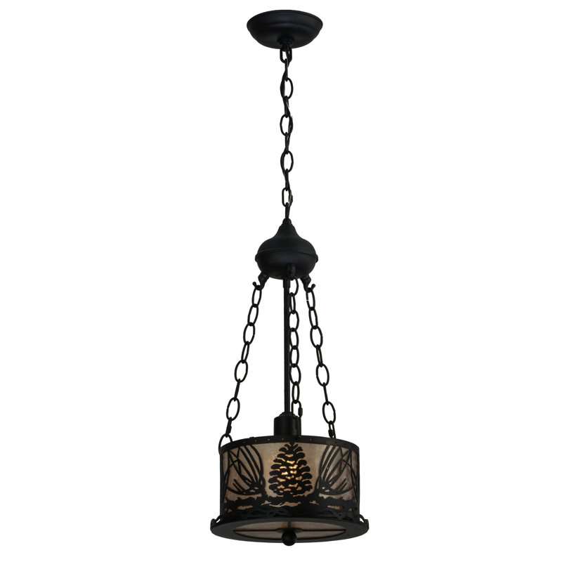 Rustic Lodge 1 - Light Pendant, Black