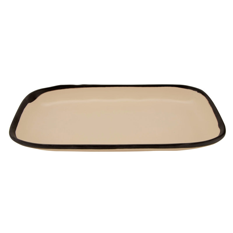  Assiette plate en mélamine 12 po, 12 pièces, Brun
