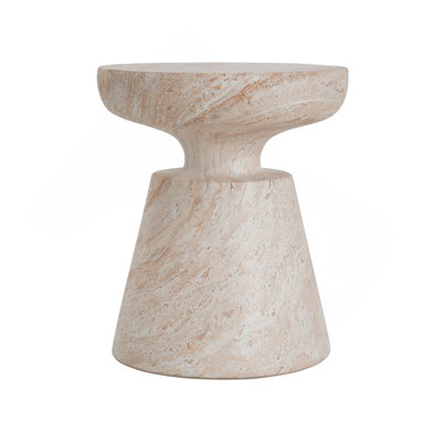 Outdoor/Indoor Lightweight Concrete Side Table