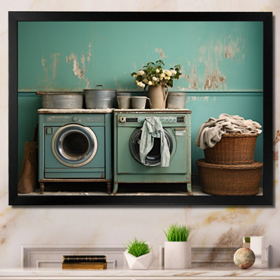 Turquoise Vintage Laundry Room II - impression