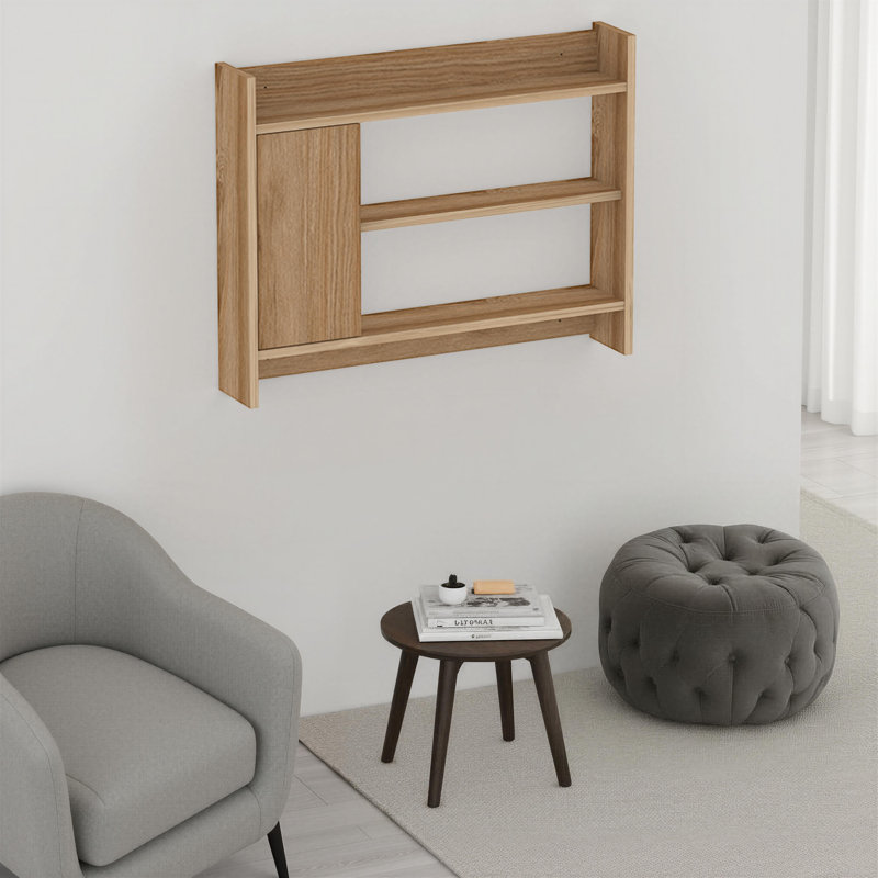 3 Piece Floating Shelf, Brown