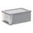 Wayfair Basics® Alina Stackable Storage Bin W/ Drawer, Grey-1216795446