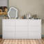 Commode double à 9 tiroirs Teasley, l 63 po pour chambre à coucher-263824599
