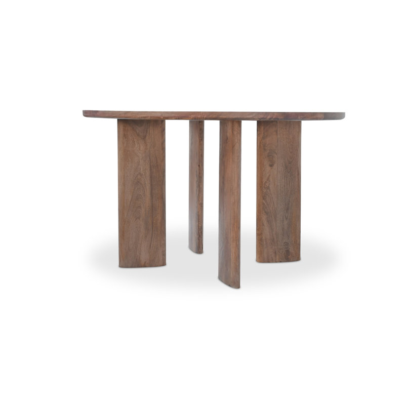 Lia Round Dining Table Dark Brown