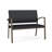Newport Waiting Reception Loveseat Metal Frame-1897956059-1897956058