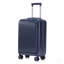 14 "/ 20" 2 pièces / ensemble dans un bagage à roulettes en ABS, avec serrure à combinaison et ouverture avant, étui à cosmétiques 14 "(bleu marine)-130173821-130173825