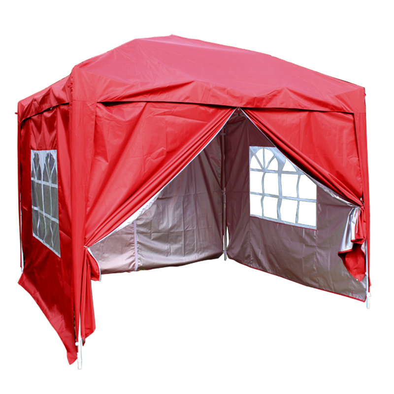 Isere 2.5m x 2.5m Metal Pop-Up Gazebo, Red