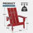 Outdoor Folding Adirondack Chair -124605919