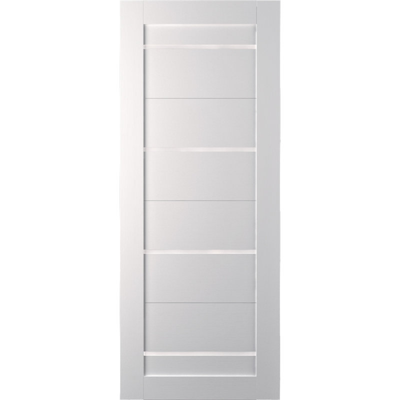 Porte standard en bois lambrissé et verre préfini, 18 po x 80 po
