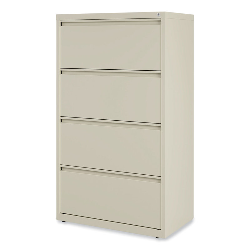 Putty 30'' Wide Lockable 4-Drawer Steel Legal File Cabinet