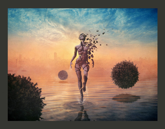 Walk on the Water 1.93m x 250cm Wallpaper, 200 cm x 154 cm