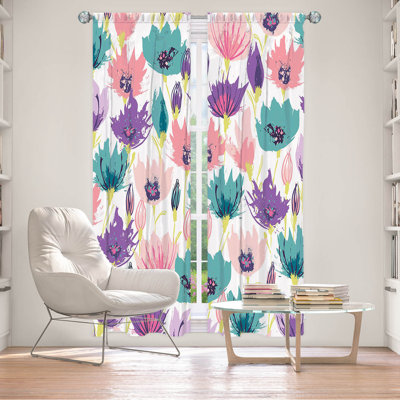 Paire de rideaux obscurcissant en polyester Elkita
