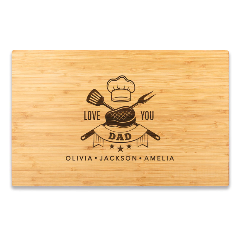Koyal Wholesale Bamboo Laser Engraved Cutting Board, Yes