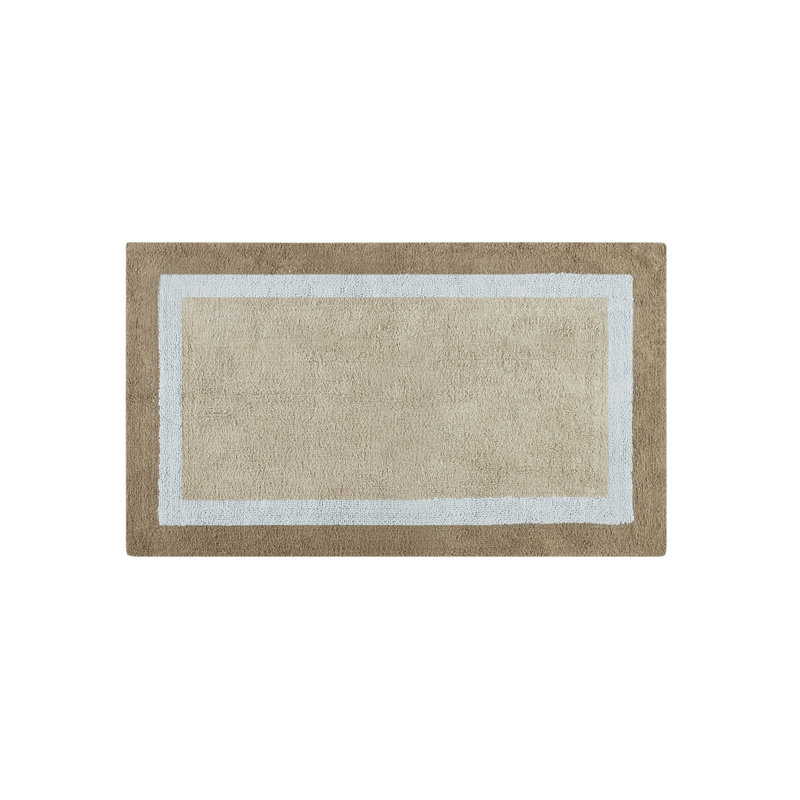 Amherst Cotton Tufted Bath Rug, Brown, 27" W x 45" L