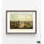 Cadre photo brun simple avec passe-partout
