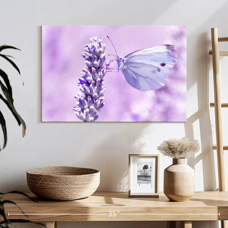 Brampt Lavender Butterfly, 16" H x 24" W