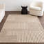 Tapis contemporain à rayures dorées Dorene-2074654932