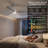  52-inch Modern Ceiling Fan with Light, 3 Solid Wood Blades, DC Motor, 6 Speeds, Downrod Mount for Bedroom, Living Room-530059211-530059220