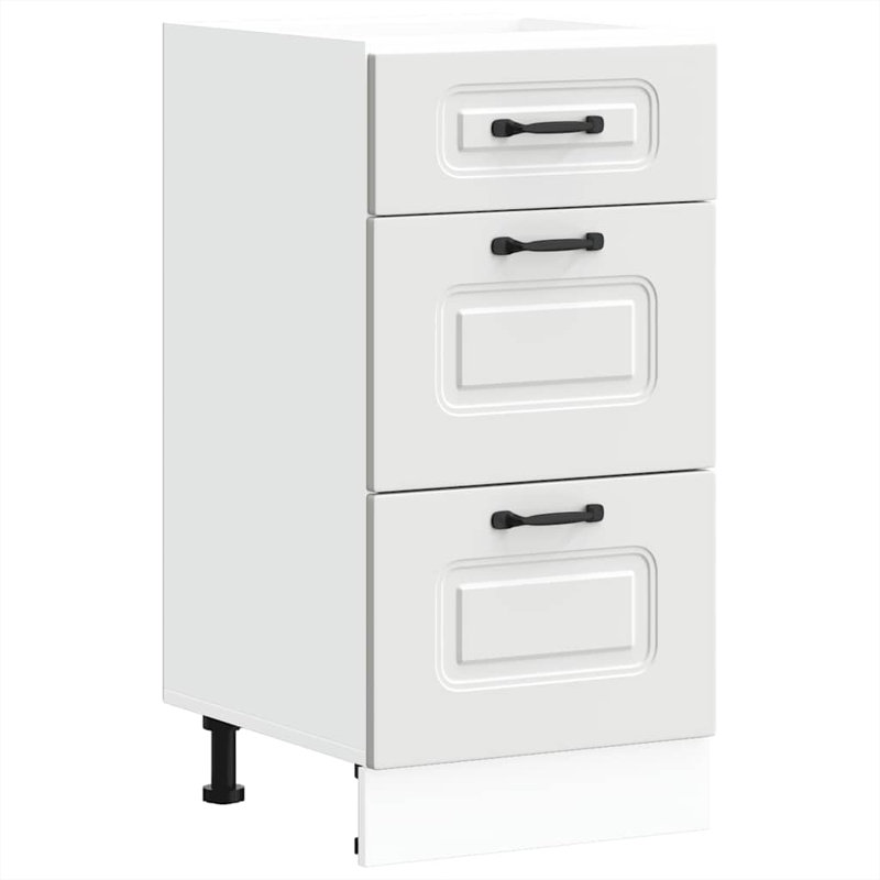 Kitchen Base Cabinet Kalmar Engineered Wood, White