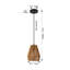 Ensemble de 3 luminaires suspendus en corde de chanvre rustique - luminaires suspendus bohème campagnard tissés à la main pour îlot de cuisine et salle à manger