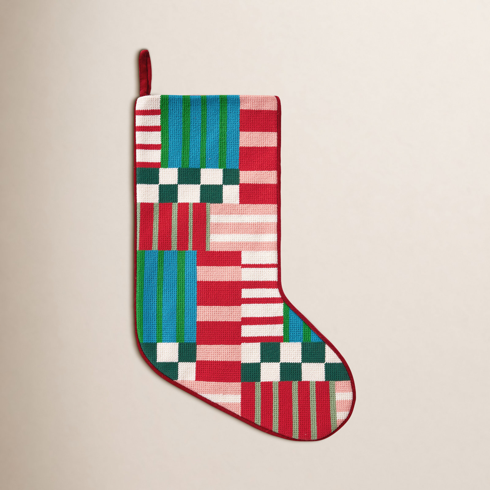 Abstract Needlepoint Stockings Needlepoint Stocking