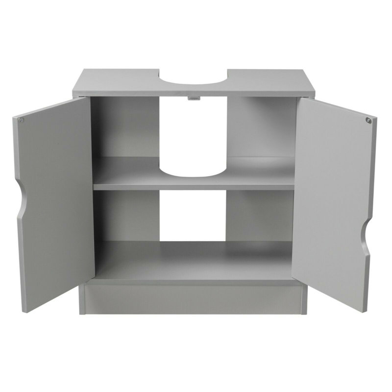 Baqir Under Sink Cabinet, Grey