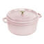 Staub Cast Iron Round Cocotte, Dutch Oven, 5.5-Quart, Serves 5-6, Made In France, Peony Pink-1802360151