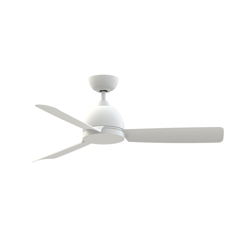 Starboard NL 52 inch Indoor/Outdoor Marine Grade Ceiling Fan - Matte White with Matte White blades, White, White