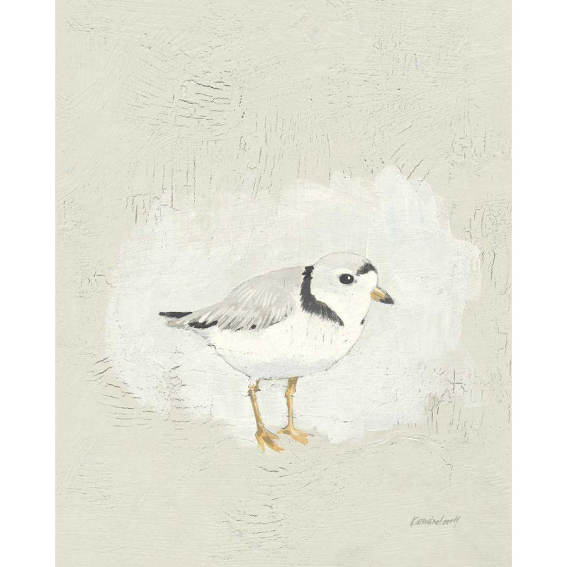 «Red Bird Barrel Studio® Lovell», art sur toile tendue par Kathrine, Sea Birds I, H 44 po x l 36 po