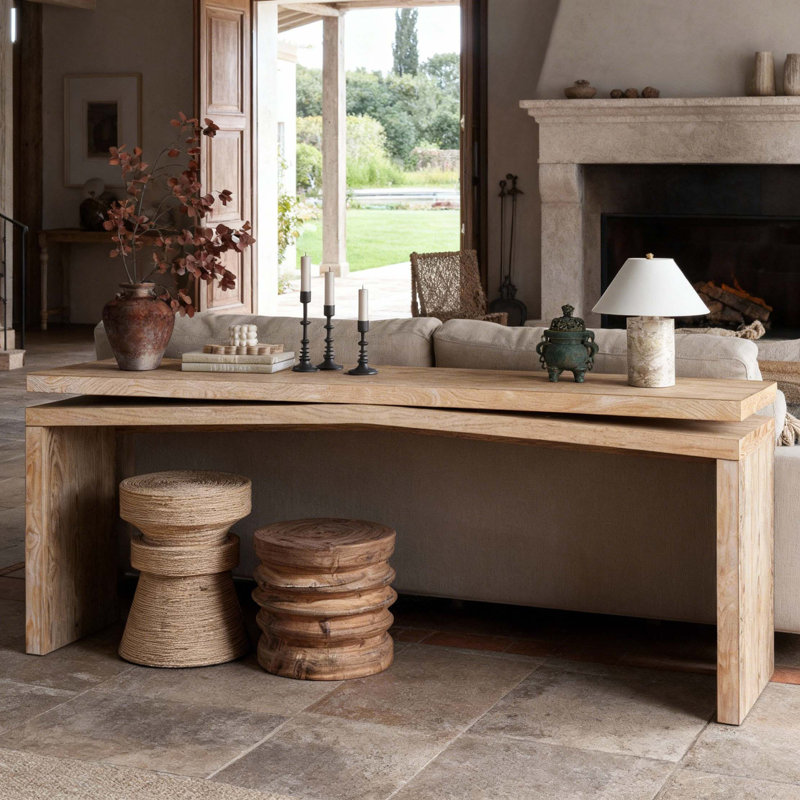 Console Rustic Farmhouse, Naturel antique
