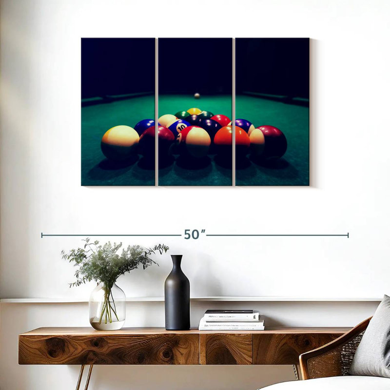 Senne Billiard Balls, 24" H x 38" W