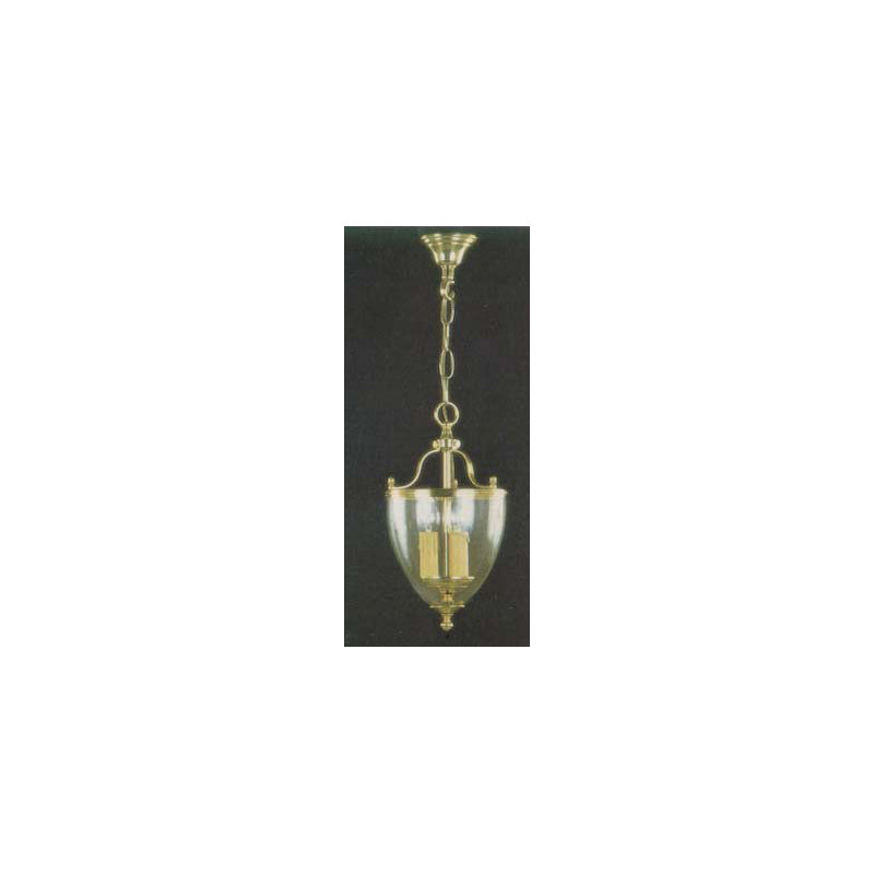 Apodaca 3 - Light Brass/Polished Bowl Pendant