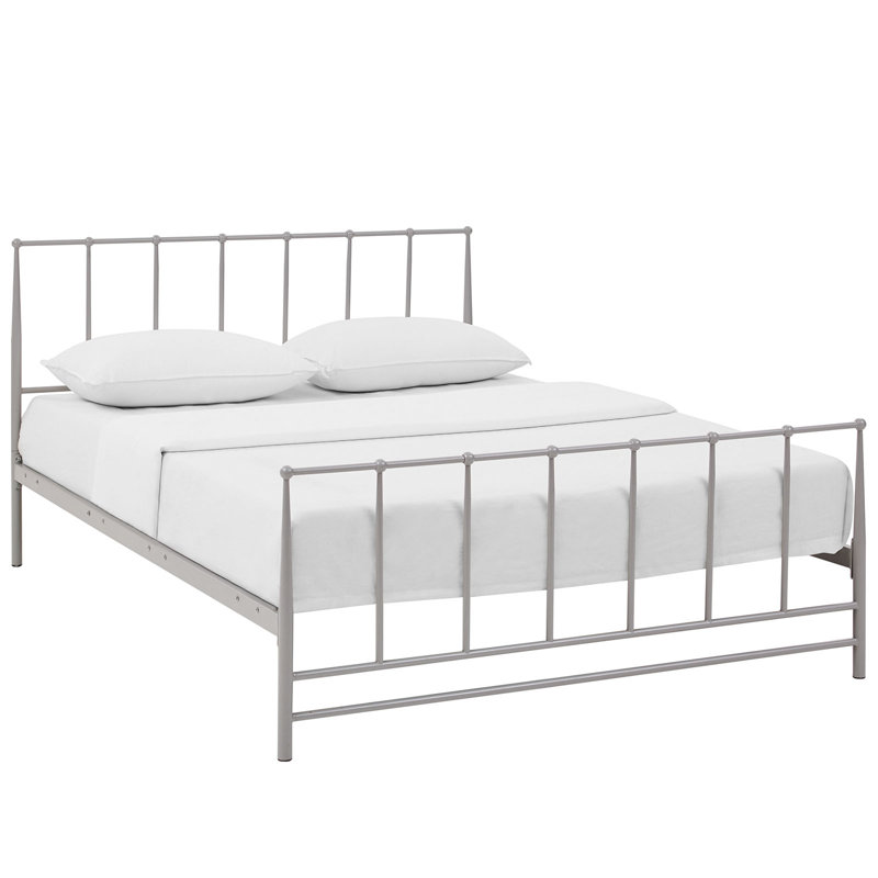 Estate Cottage Platform Bed, Queen, Gray