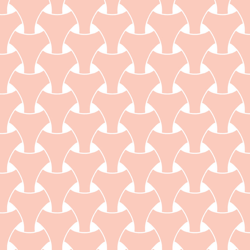 Island Weave Peel and Stick Wallpaper Roll, Pink/White, 25" W x 10' L
