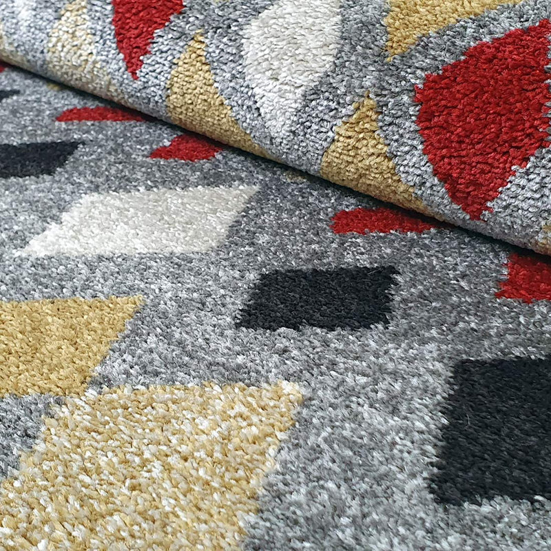 Virgina Geometric Area Rug, Runner 70 x 140cm