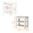 40 Kitchen Island, Two Shelves, One  Drawer