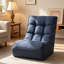 Japanese Style Single Sofa Reclining Chair, Lazy Soft Tatami Balcony Leisure Recliner, Multi-Position Adjustable Lazy Sofa for Multi-Scene Relaxation