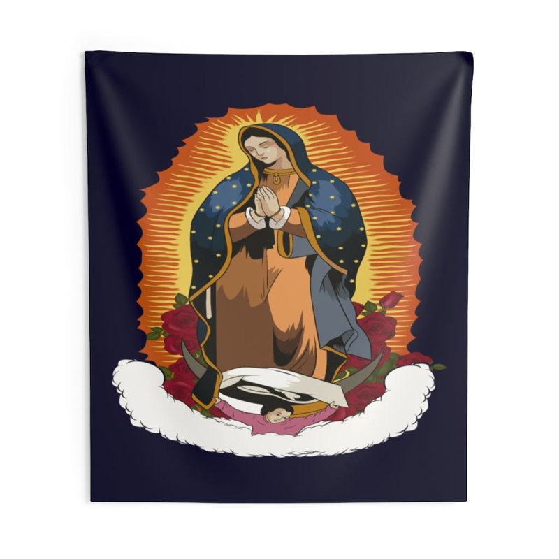 Tapisserie en polyester, H 104 po x l 88 po