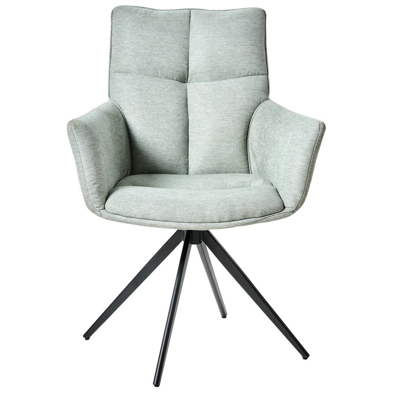 Dining Chair Swivel CORBIE Fabric, Green