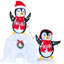  Multicolore Penguins Igloo 170 lumières DEL blanches pour l'extérieur