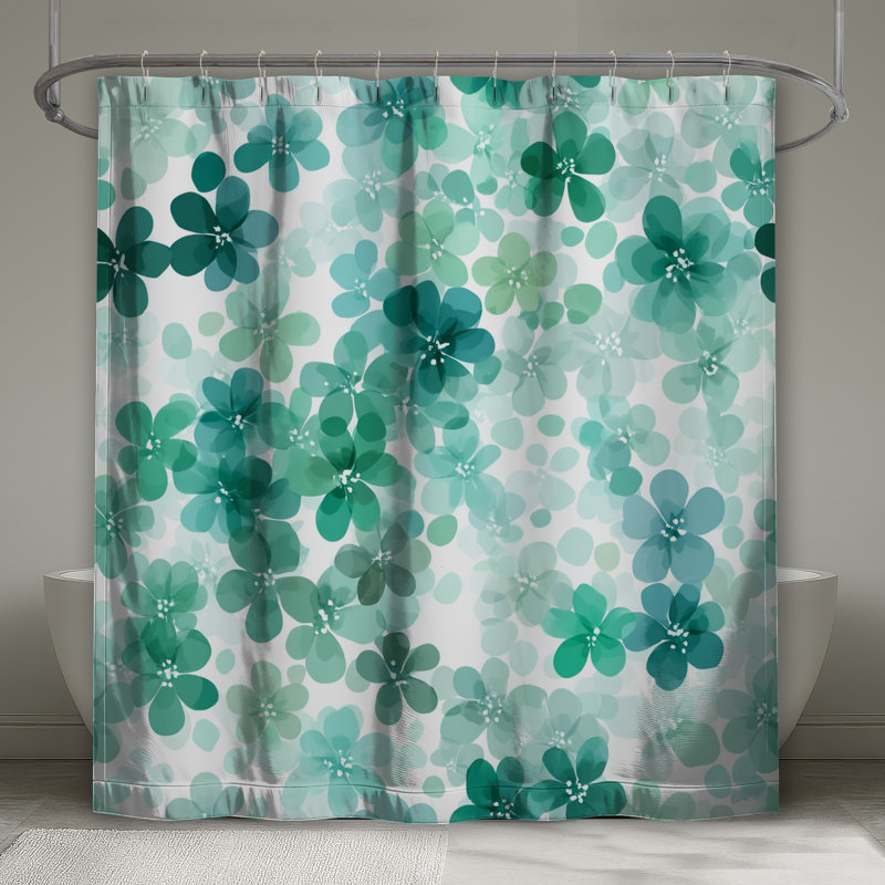 Rideau de douche floral - Bohème nature, 70in W x 93in H